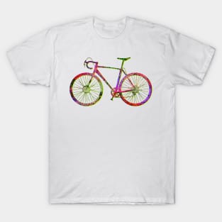 Cyclocross Bicycle Glitch T-Shirt